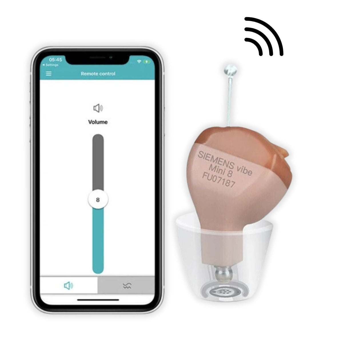 EarVoix® ITC Mini Invisible Hearing Solution (App Controlled)