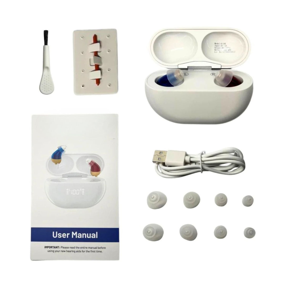 EarVoix® Micro CIC Smart Hearing Device (App Controlled)