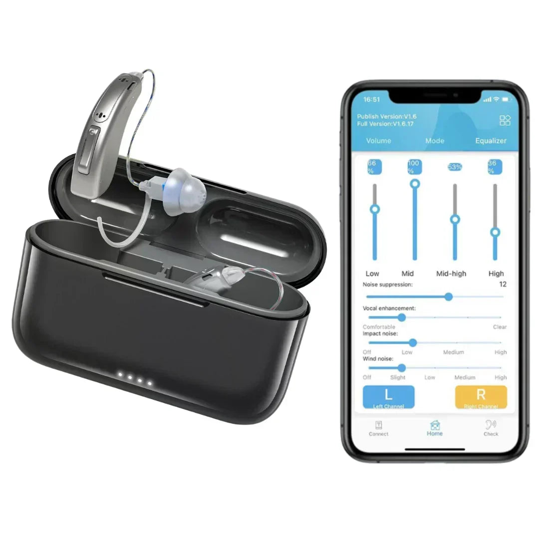 EarVoix® Self-Fitting Hearing Device (App Controlled)